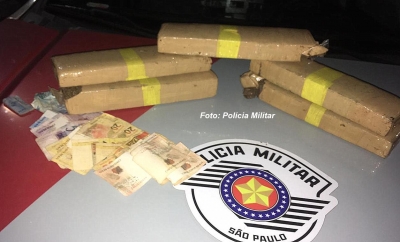 Polícia Militar apreende drogas e arma, na região
