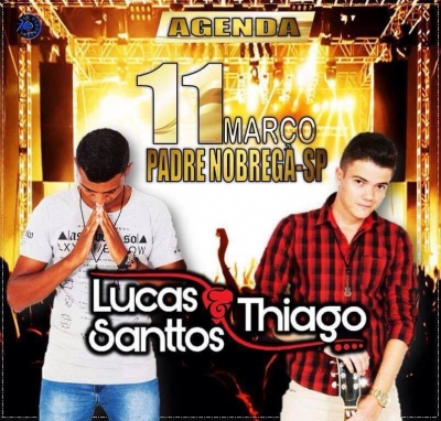 Aniversário de Padre Nóbrega terá show com Lucas Santtos & Thiago