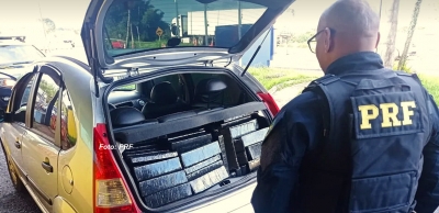 Homem é preso pela PRF com mais de 300 quilos de maconha