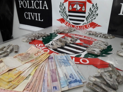 DISE apreende drogas e dinheiro em favela