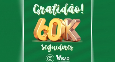 Visão Notícias supera mais de 60 mil seguidores no Instagram