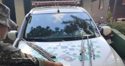 Polícia Ambiental flagra mais pescadores na represa Cascata em Marília