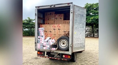 Polícia Federal de Marília apreende carga de cigarros contrabandeados