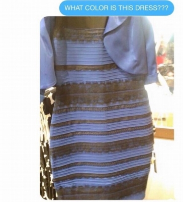 Cor de vestido vira polêmica na internet