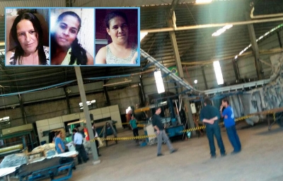 Três mulheres morrem esmagadas por prensa em curtume