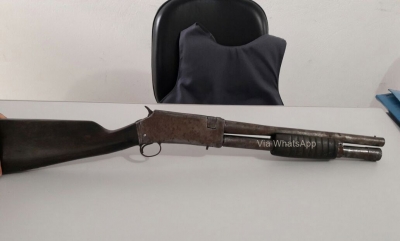Polícia apreende calibre .12 após discussão familiar