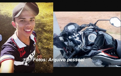 Rapaz escapa da morte após acidente de moto