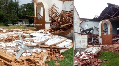 Com chuva, parte de patrimônio histórico desaba em Pompeia