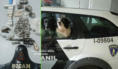 Operação da PM apreende drogas em favela