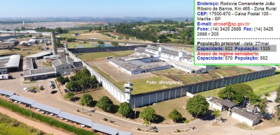 Penitenciária de Marília completa 30 anos e enfrenta superlotação