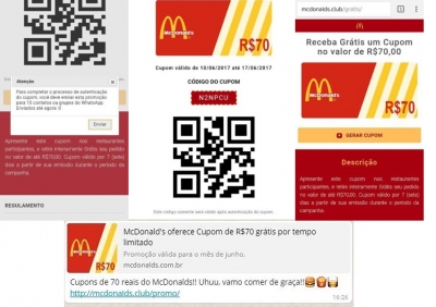 Mais de 100 mil já caíram no golpe do cupom do McDonald