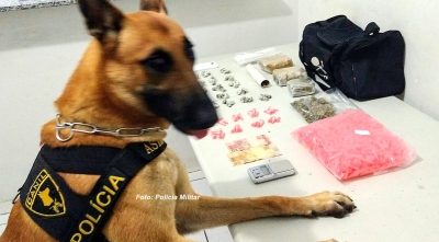 Rapaz é preso com tabletes de maconha e cocaína na zona sul