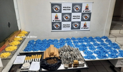 Operação da PM apreende mais de 30 quilos de drogas em Marília