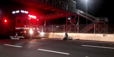 Mulher em surto é atropelada na rodovia do Contorno em Marília