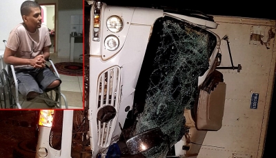 Família de caminhoneiro mariliense que perdeu as pernas em acidente pede ajuda