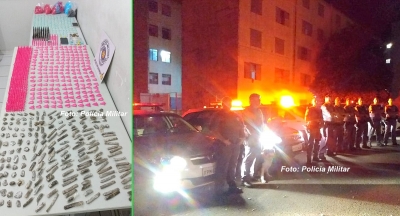 Rapazes são presos com quase 2 mil porções de drogas na zona Sul