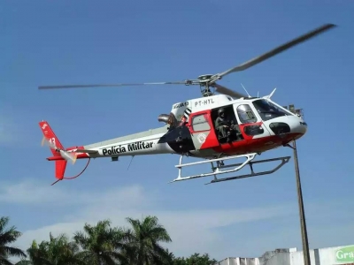 Helicóptero Águia da Polícia Militar participa de buscas na região