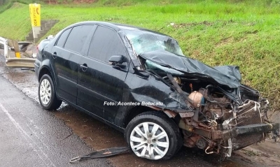 Prefeito da região fica ferido em acidente na rodovia Castelo Branco