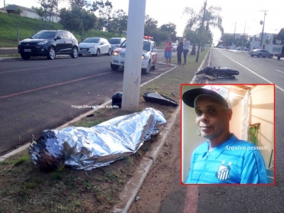 Motociclista morre na Av das Esmeraldas