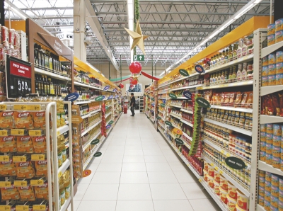 Vendas dos supermercados retraem 1,39% em 2015