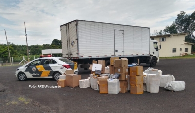 Polícia Rodoviária apreende droga e contrabando, na região