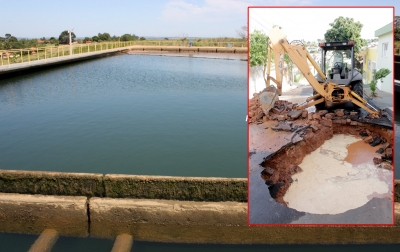 DAEM nega que peça quebrada seria motivo de rompimentos em adutora