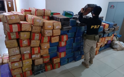 PRF apreende cerca de quatro toneladas de maconha