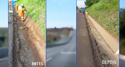 Com proximidade das chuvas de verão, canaletas passam por obras de conservação