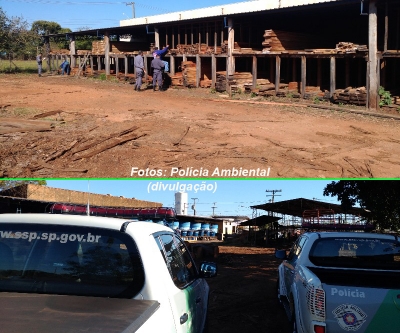 Polícia Ambiental faz operação em madeireiras