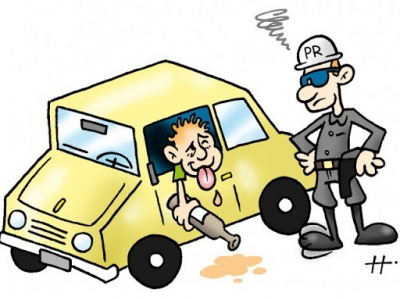 Após causar acidente, motorista é preso por embriaguez ao volante