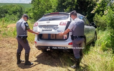 Contrabando: Polícia Rodoviária apreende 10 mil maços de cigarros em Marília e caça motorista
