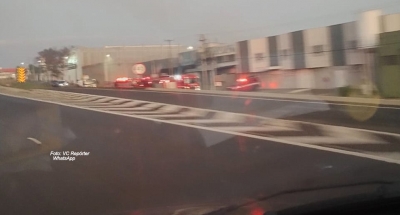 Incêndio destrói lavanderia em Marília