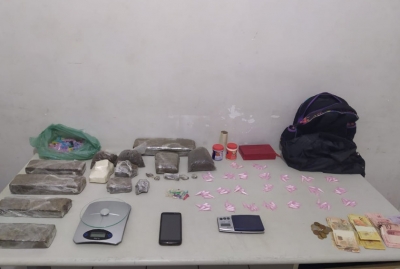 Mãe e filho são presos por tráfico de drogas na zona sul