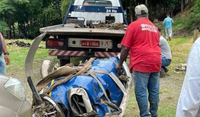 Fotos mostram cabos atados na hélice do avião que levava Marília Mendonça