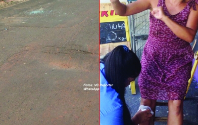 "Armadilha" em asfalto causa acidentes na zona Sul