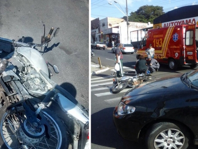 Acidentes são registrados pela cidade