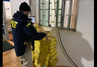 Três homens são presos durante ação conjunta da PRF e Polícia Civil com 243 quilos de maconha 