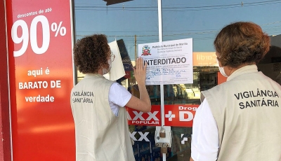 Vigilância Sanitária interdita farmácias com irregularidades em Marília