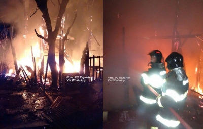 Novo incêndio em favela destrói barraco