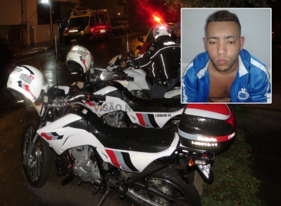 Traficante fura bloqueio da PM mas acaba preso