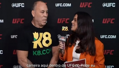 Wanderlei Silva entra no Hall da Fama do UFC e ostenta parceria com a K8.com