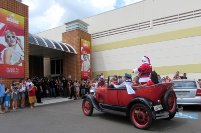 Chegada do Papai Noel ao Marília Shopping será dia 8