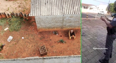 Polícia Militar usa drone para descobrir plantio de maconha