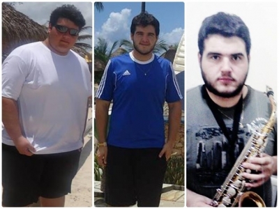 Jovem que perdeu 74 kg em um ano engordou 30 kg nas férias
