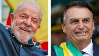 A cinco dias da eleição, Bolsonaro e Lula aparecem empatados, mostra pesquisa