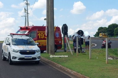 Mais um motociclista sofre acidente na rodovia do Contorno em Marília 