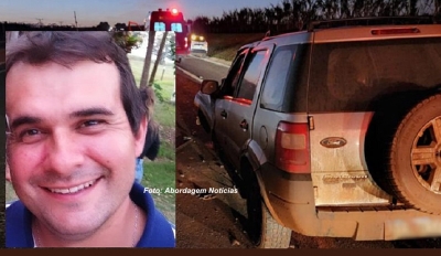 Rapaz morre após bater carro na traseira de caminhão