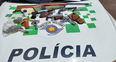 Operação da Polícia Ambiental apreende armas e material irregular de pesca 