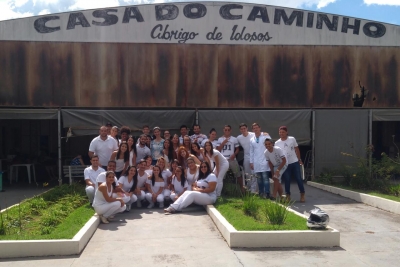 Faip: alunos de Fisioterapia fazem trote diferente