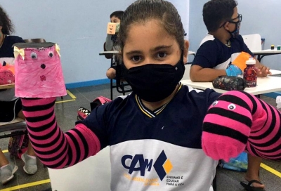 Alunos do colégio Assembleiano se empolgam com disciplina de Arte